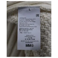 Maison Martin Margiela MM6 Robe Pull Maison Margiela En Laine Ivoire Blanc Écru -ModeChic Magasin 882509 7
