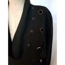 Chanel Robe Manteau Noir -ModeChic Magasin 88571 3