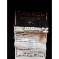 Chanel Robe Manteau Noir -ModeChic Magasin 88571 5