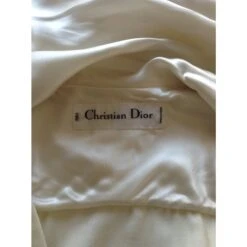 Christian Dior Robe De Chambre Blanc -ModeChic Magasin 9420 4