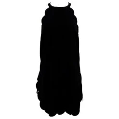 A.l.C. Robe Alexis Festonnée En Viscose Noire