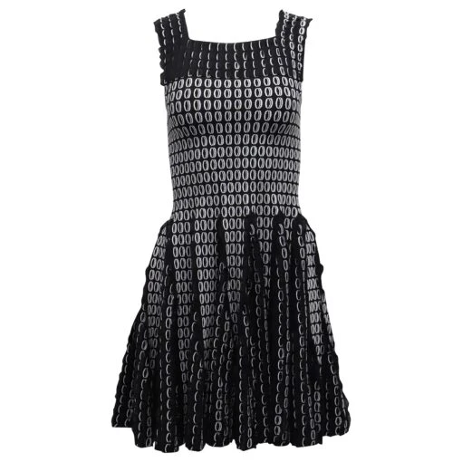 Alaïa Alaia Mini Robe évasée Sans Manches En Polyester Viscose Noir -ModeChic Magasin decoration divers alaia mini robe evasee sans manches en polyester viscose noir autre