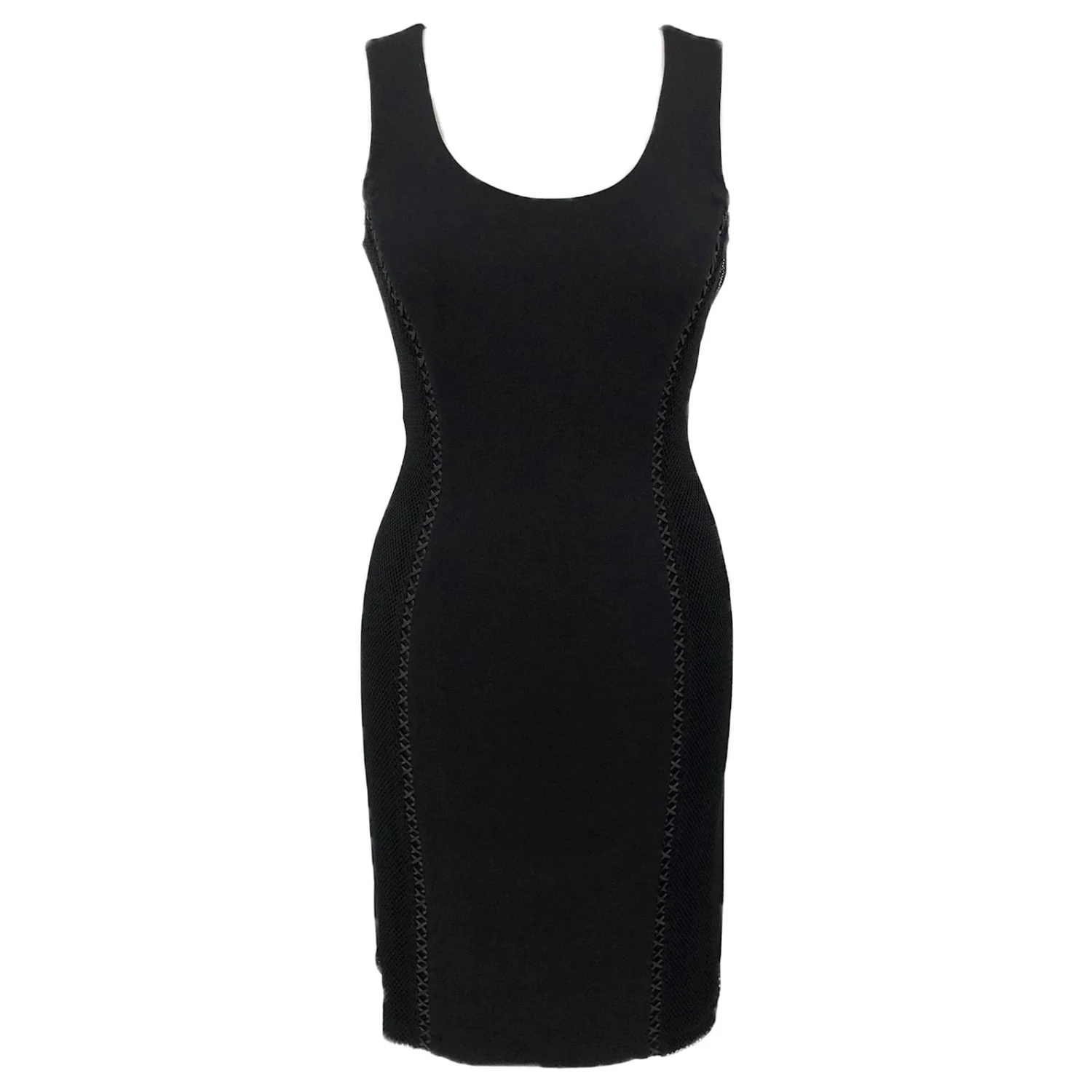 Autre Marque Alice By Temperley Robe Ajustée En Noir Avec Des Côtés Croisés 1 Autre Marque Alice By Temperley Robe Ajustée En Noir Avec Des Côtés Croisés