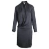 Diane Von Furstenberg Mini Robe Style Portefeuille En Soie Noire