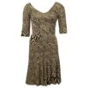 Diane Von Furstenberg Robe De Cocktail Imprimée En Soie Marron