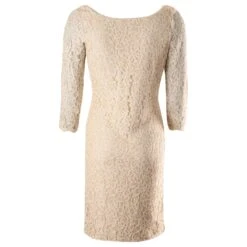 Diane Von Furstenberg Robe En Dentelle Zarita à Manches Longues En Rayonne Beige