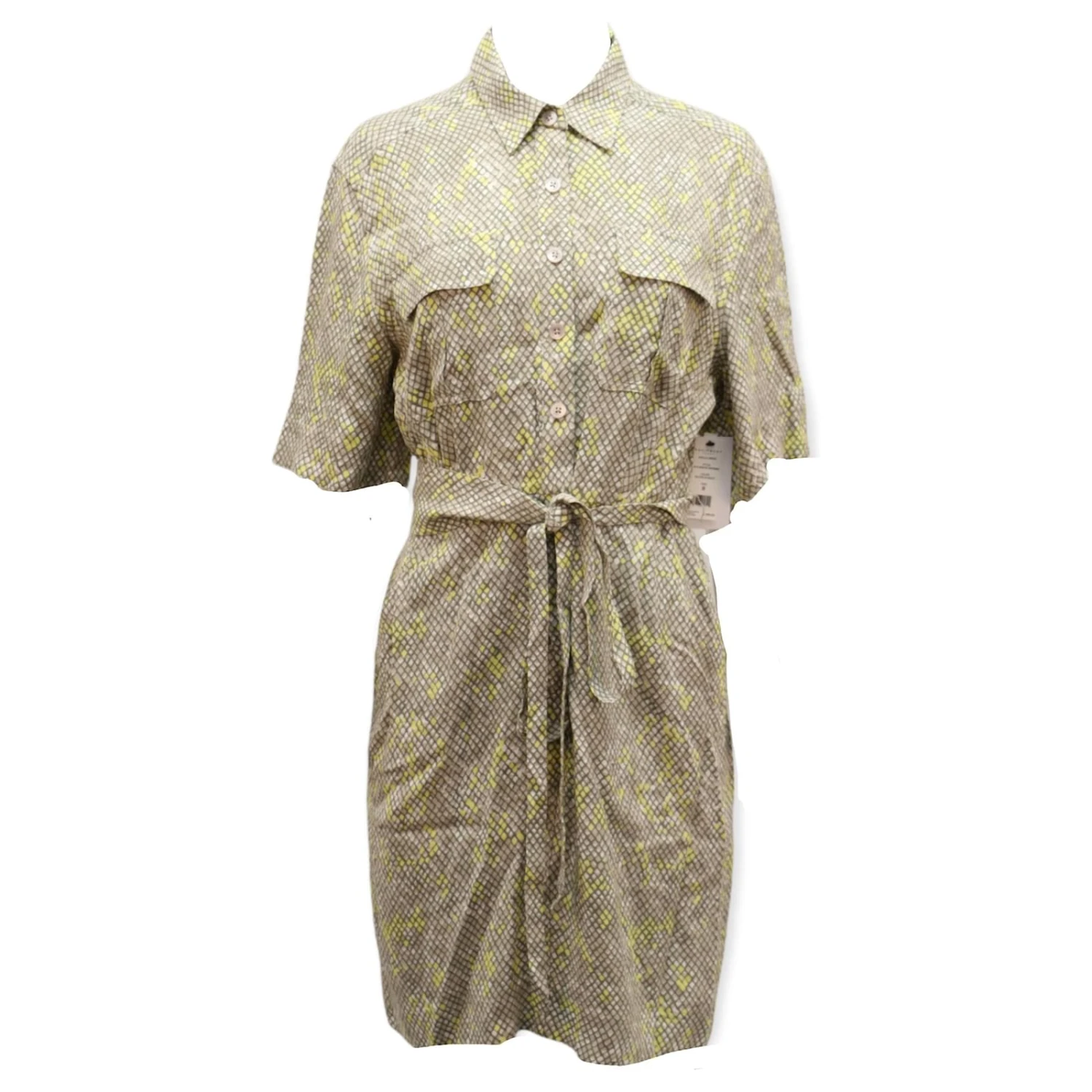 Equipment Axelle Robe En Crêpe Imprimée à Ceinture En Viscose Multicolore Gris 1 Equipment Axelle Robe En Crêpe Imprimée à Ceinture En Viscose Multicolore Gris