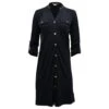 Michael Michael Kors Robe Boutonnée Sur Le Devant En Polyester Noir