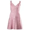 Robe Bandage Herve Leger Sans Manches A-Line En Rayonne Rose