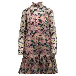 Robe Brodée Erdem Cosima En Soie Rose