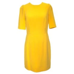 Robe Dolce & Gabbana En Viscose Jaune