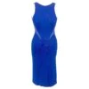 Autre Marque Robe Droite Galvan En Maille Bleu électrique