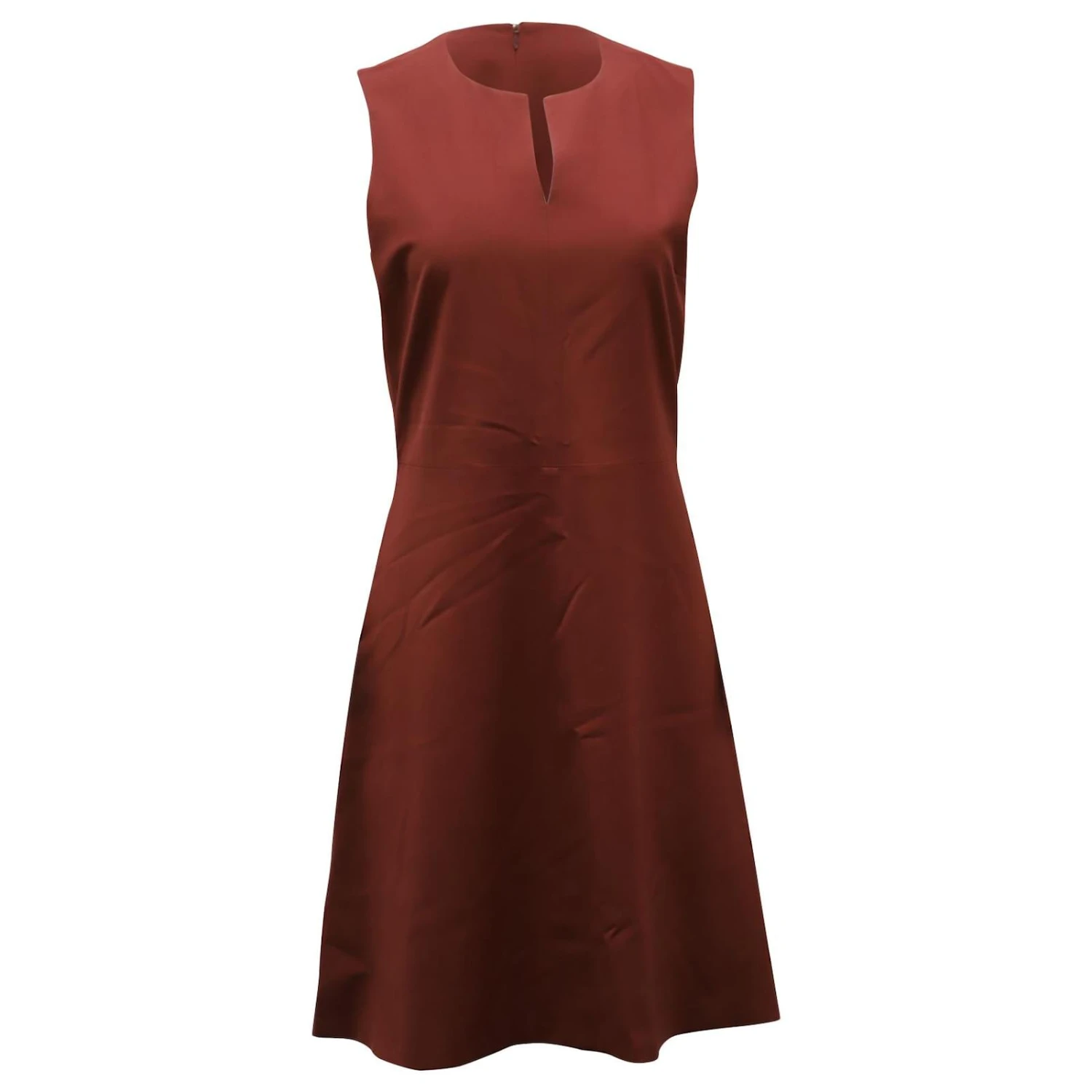 Robe Droite Sans Manches Theory En Mélange De Coton Bordeaux 1 Robe Droite Sans Manches Theory En Mélange De Coton Bordeaux