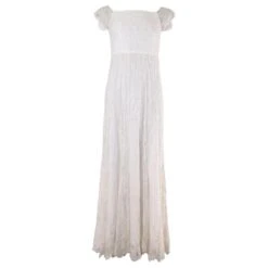 Robe Ornée Alice + Olivia Aurelia En Nylon Blanc