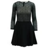 Sandro Paris Robe En Dentelle Jeanette En Polyester Noir