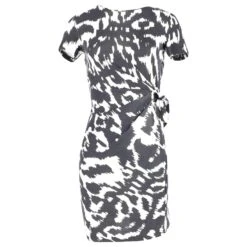 Diane Von Furstenberg Mini-robe à Nouer Sur Le Côté En Soie Noire