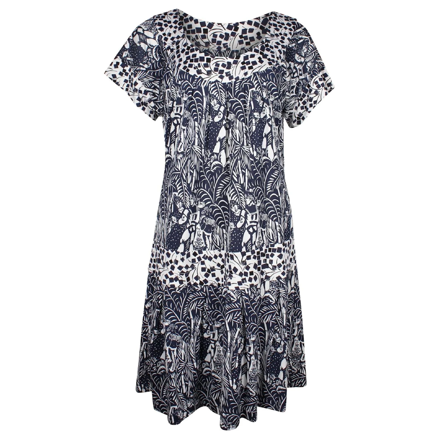 Diane Von Furstenberg Robe Imprimée à Manches Courtes En Soie Bleu Marine 1 Diane Von Furstenberg Robe Imprimée à Manches Courtes En Soie Bleu Marine