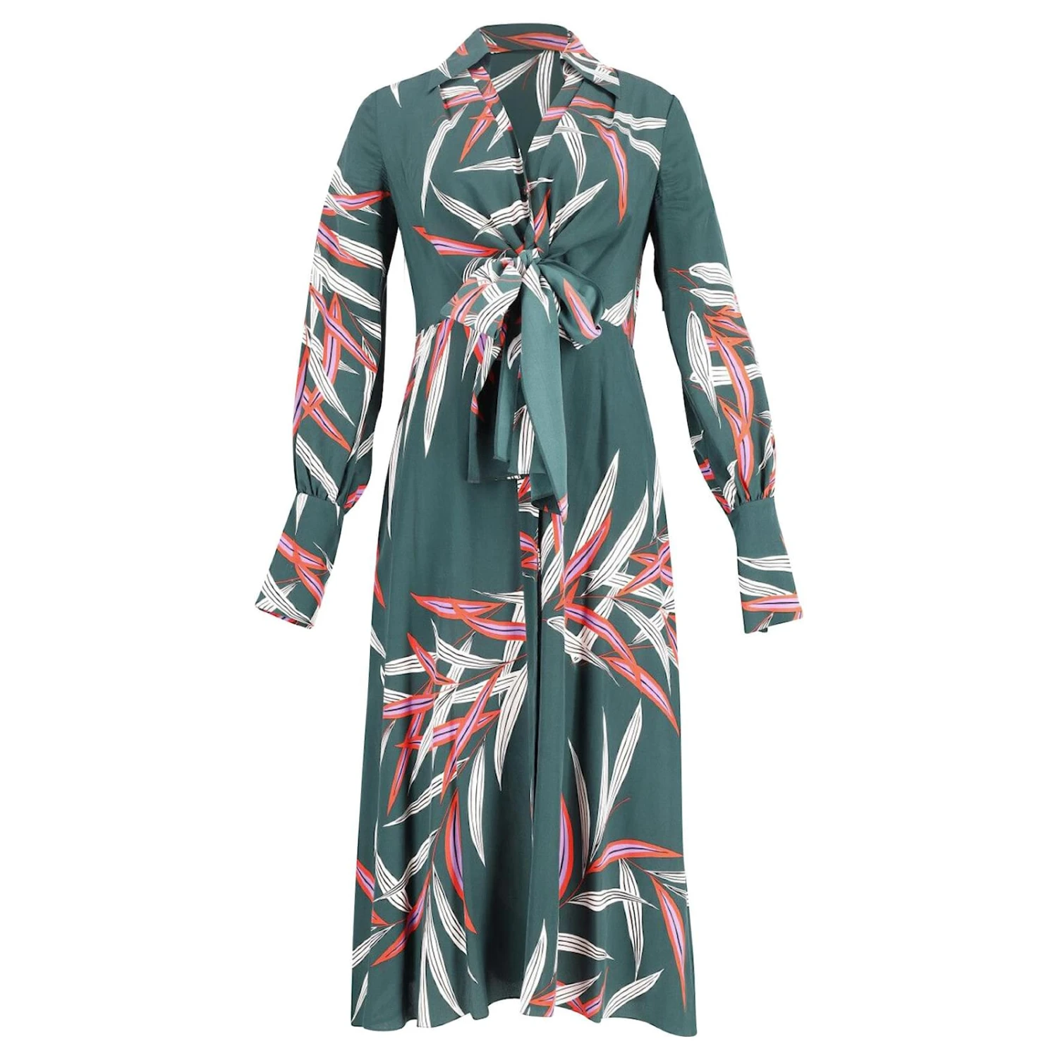 Diane Von Furstenberg Diane Von Furstenburg Robe Portefeuille Mi-longue Imprimée Quincy Von En Soie Verte 1 Diane Von Furstenberg Diane Von Furstenburg Robe Portefeuille Mi-longue Imprimée Quincy Von En Soie Verte
