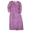 Dolce & Gabbana Dolce And Gabbana Robe En Dentelle à Manches Trois-quarts En Polyester Violet