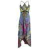 Etro Maxi Robe Halter Imprimée En Soie Multicolore