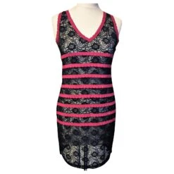 Jean Paul Gaultier GAULTIER JEAN PAUL ROBE DRESS COLLECTOR CANCAN DENTELLE SOIREE TM 38 Noir