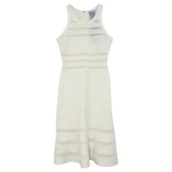 Herve Leger Adriane Robe Bandage Sirène Crème