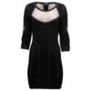Herve Leger Germaine Bodycon Mini Robe En Rayonne Noire