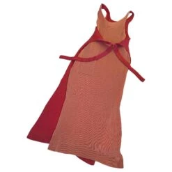 Issey Miyake Robe Plissée De Couleur Contrastée Rouge Pêche