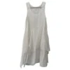 Autre Marque COS ROBE SANS MANCHES EN COTON PLISSÉ TAILLE 6 Never Worn, Plaisirs D'été Très Festifs Blanc
