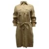 Autre Marque Lauren Ralph Lauren - Robe Chemise Ceinturée En Lin Beige