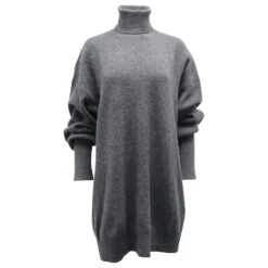 Maison Martin Margiela Maison Margiela Robe Pull à Col Roulé En Laine Grise