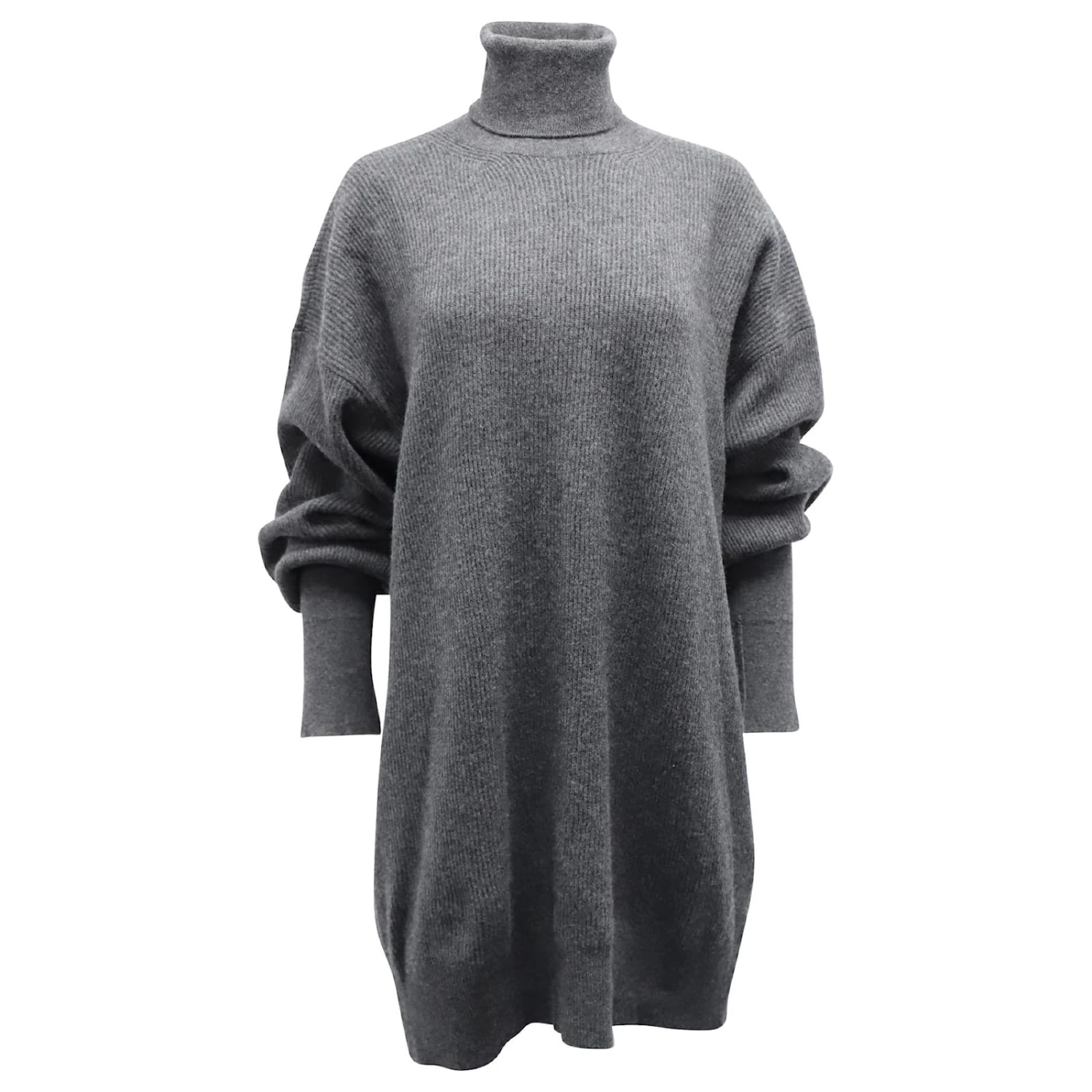 Maison Martin Margiela Maison Margiela Robe Pull à Col Roulé En Laine Grise 1 Maison Martin Margiela Maison Margiela Robe Pull à Col Roulé En Laine Grise