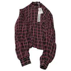 Robe Mi-longue à Manches Longues Et Imprimé Ganni En Viscose Multicolore