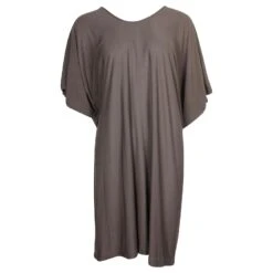 Autre Marque Robe à Capuche Kaki Foncé à Enfiler Vert