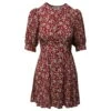 Robe à Fleurs Reformation Laylin En Viscose Rouge