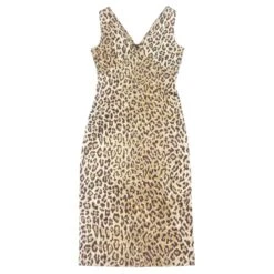 *Robe à Imprimé Léopard Dolce & Gabbana Marron