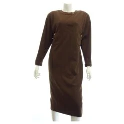 ***Robe à Manches Longues Chanel Marron