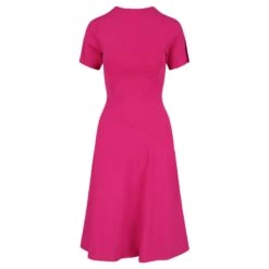 Stella Mc Cartney Robe Ajustée Et évasée à Manches Courtes Stella McCartney Rose