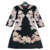 *Robe Brodée à Fleurs Dolce & Gabbana Noir