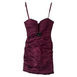 Bcbg Max Azria Robe Bustier Bordeaux