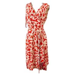 Diane Von Furstenberg Robe Cache-cœur De Paintball Jude Réédition Vintage En Soie DvF Multicolore