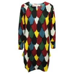 Marni Robe Colorée à Manches Longues