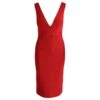 Robe De Cocktail Herve Leger Icon En Rayonne Rouge