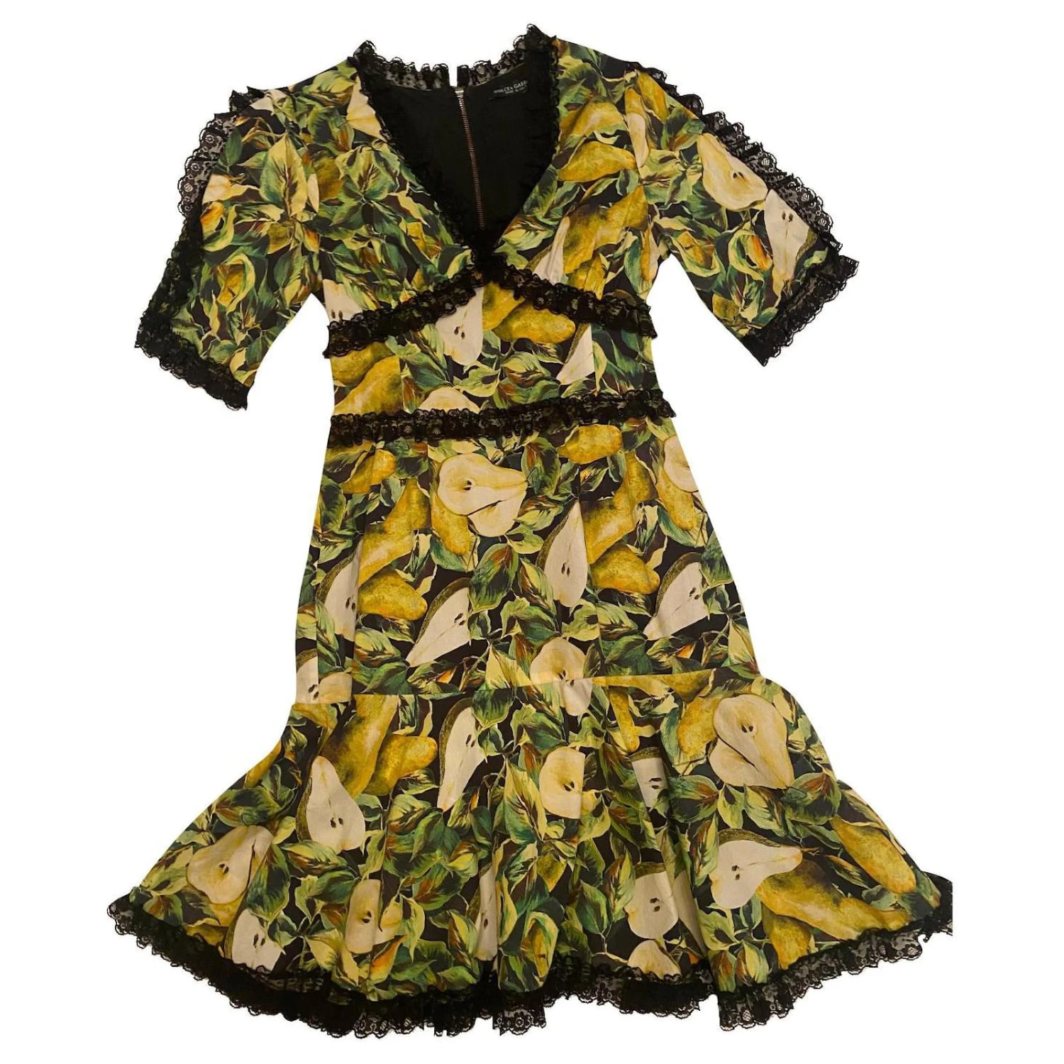 Robe Dolce & Gabbana, Mi Longueur Multicolore Moutarde 1 Robe Dolce & Gabbana, Mi Longueur Multicolore Moutarde