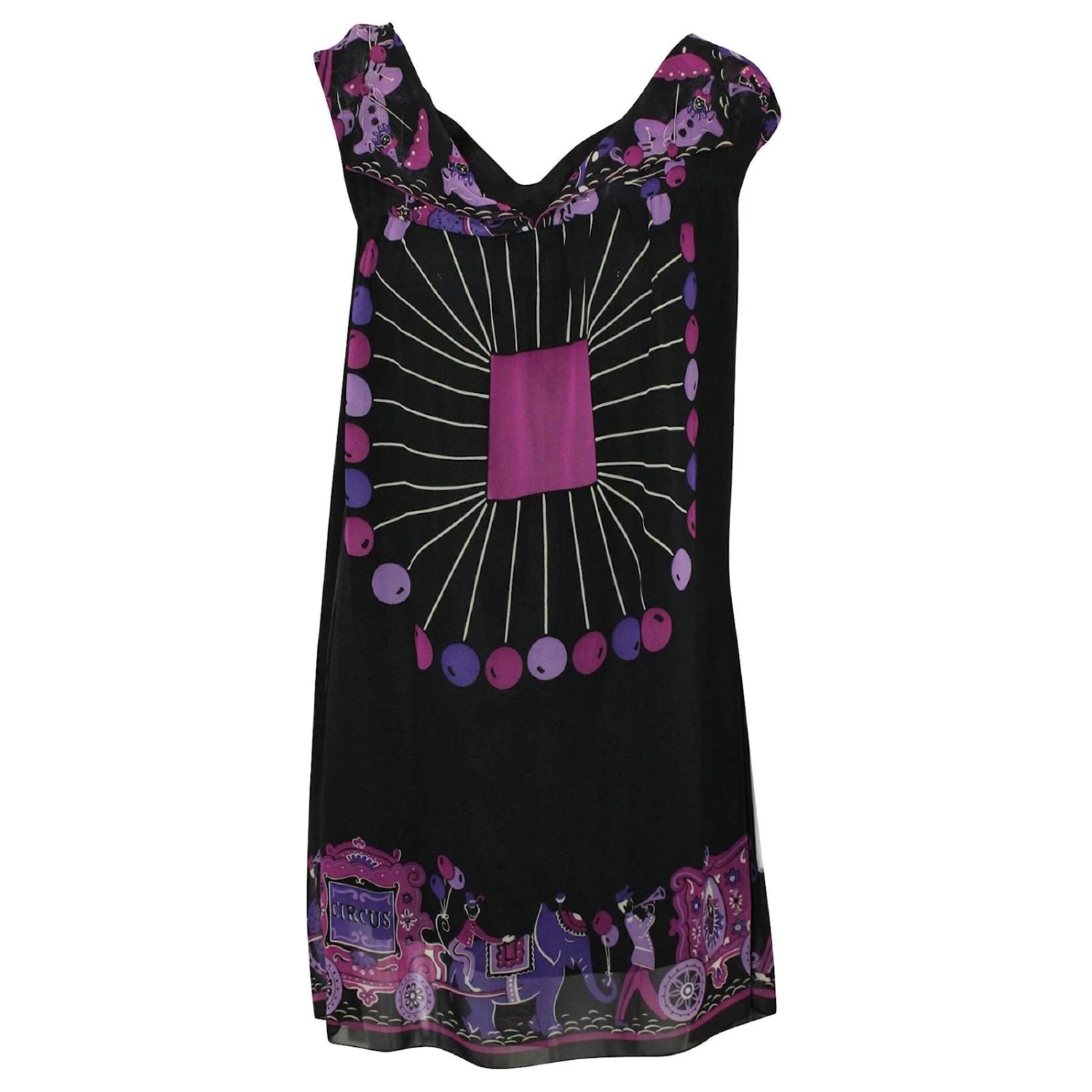 Robe Droite à Motifs Anna Sui 1 Robe Droite à Motifs Anna Sui