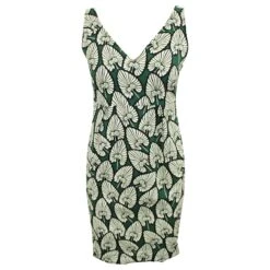 Bimba & Lola Robe Droite Imprimée Verte