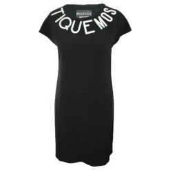 Robe Droite Noire "Moschino Boutique"