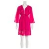 Diane Von Furstenberg Robe En Lin DvF Kleio Rose
