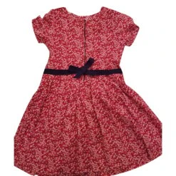 Autre Marque Robe Fille 'Jacardi' Rouge