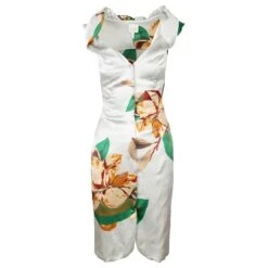Robe Fleurie En Soie Vivienne Westwood Multicolore